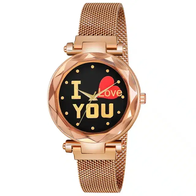 Analog Watch for Women (Rose Gold)