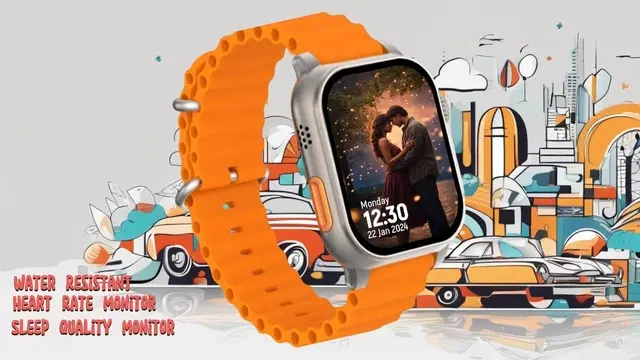Silicone T800 Ultra Smartwatch, Orange