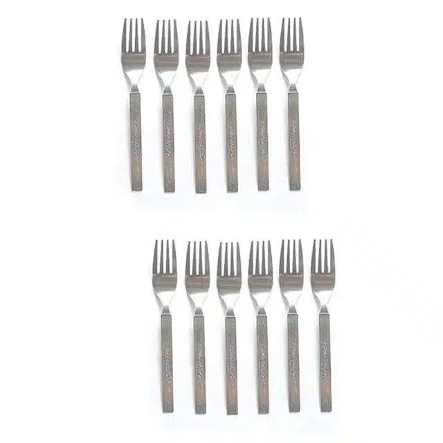 Stainless Steel Fork, Pack of 12, Silver