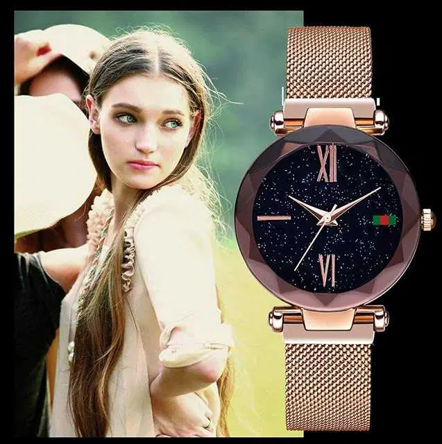 Casual Metal Analog Watch For Women (Copper) (MP-111)