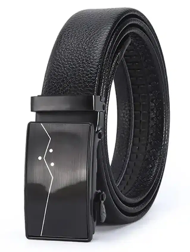 Synthetic Casual Belt for Men (Black)