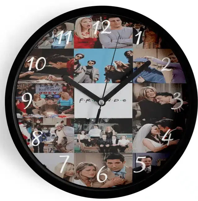 Analog Wall Clock for Home, Multicolor, 7 Inches