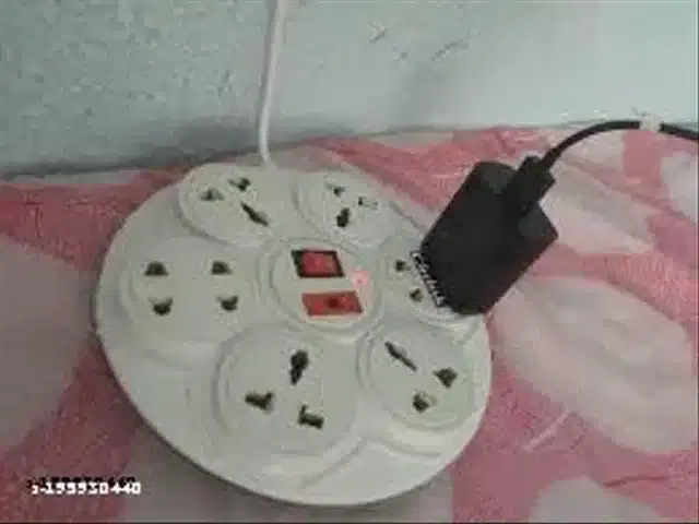 Plastic Universal Surge Protector, White
