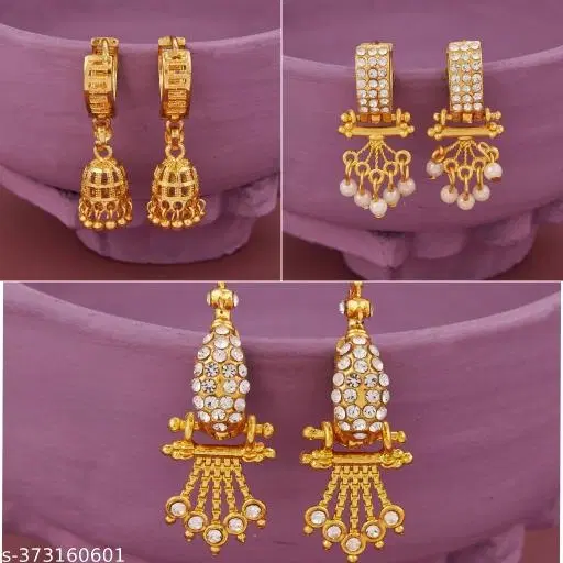 Stylish Earring/Bali Combo For Women'S/Girls