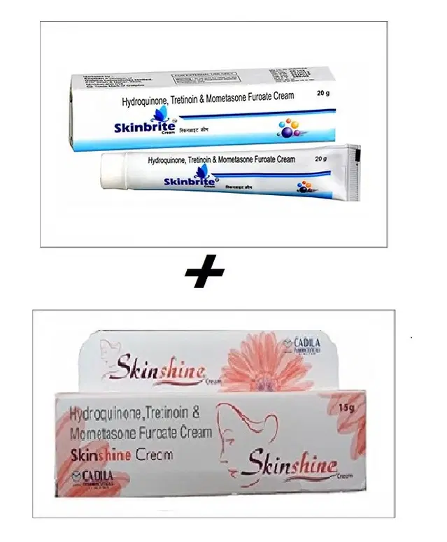 Combo of Skinbrite, 20 g & Skinshine, 15 g Face Creams, Set of 2