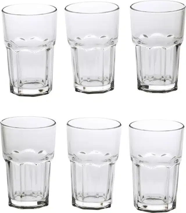 Liquor cum Cocktail Glasses, Transparent, 300 ml, Pack of 6