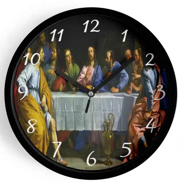 Analog Wall Clock, Multicolor, 7 inches