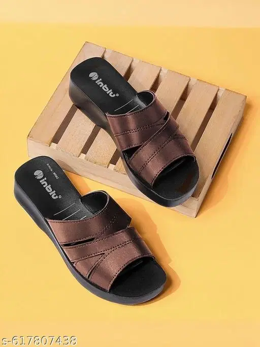 Inblu Sandals for Women (Bronze, 2)