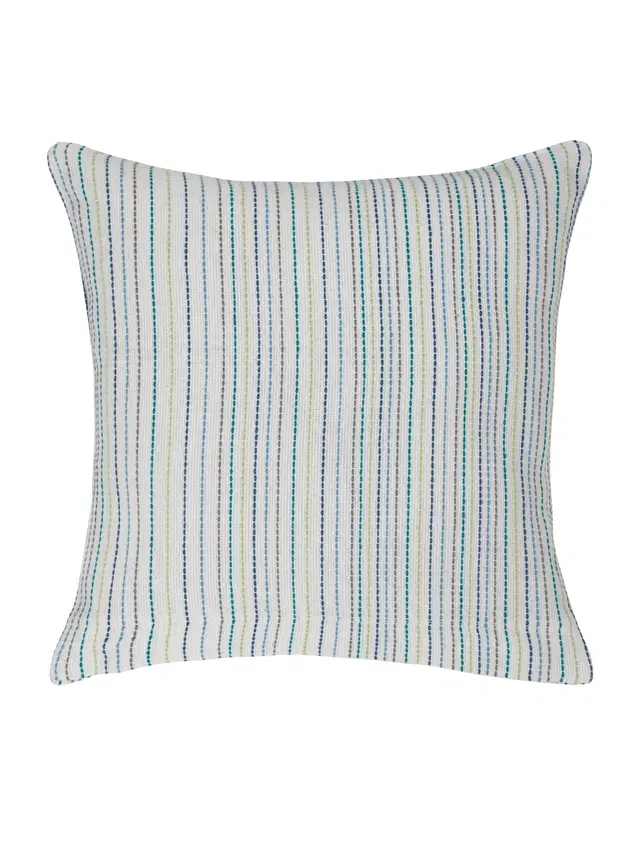 Cotton Cushion Cover, White, 12x12 inches