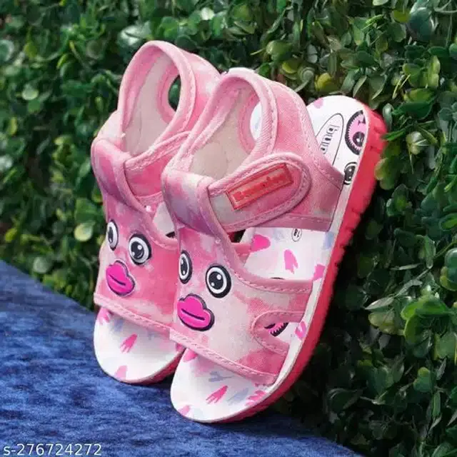 Velcro Sandals for Infants (Pink, 6-9 Months)