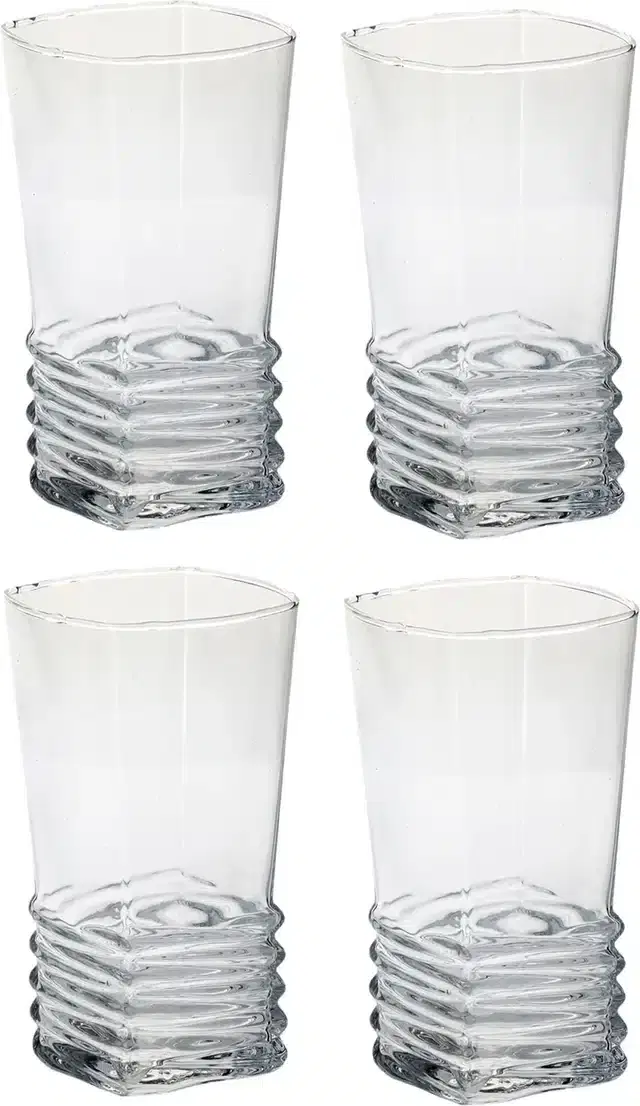 Liquor cum Cocktail Glasses, Transparent, 300 ml, Pack of 4