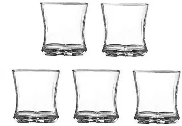 Liquor cum Cocktail Glasses, Transparent, 280 ml, Pack of 5