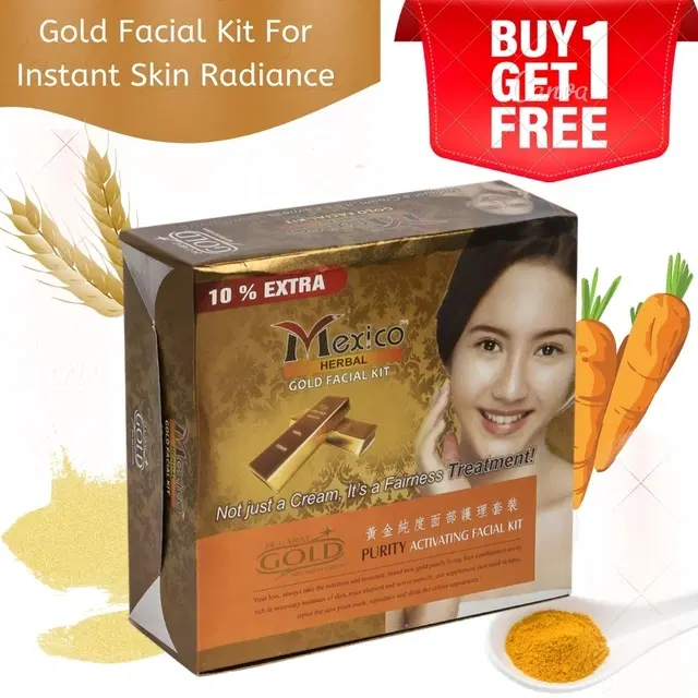 Maxico Herbal Gold Facial Kit, Pack of 2