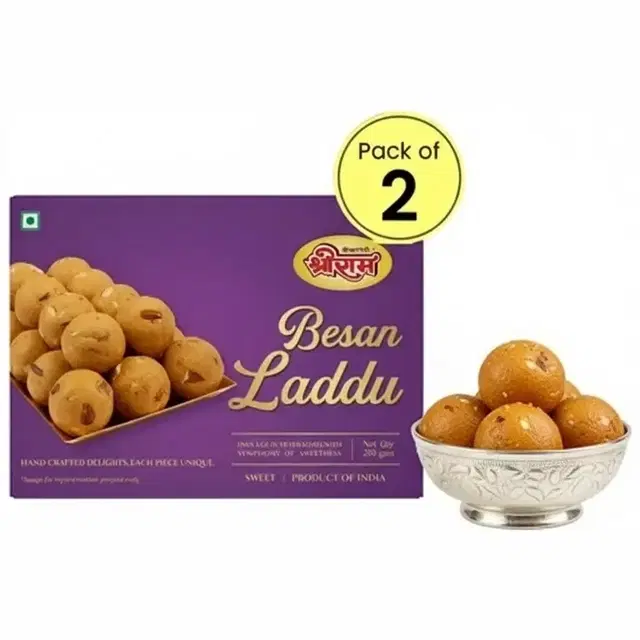 Shree Ram Besan Laddu 2X200 g (Pack of 2)