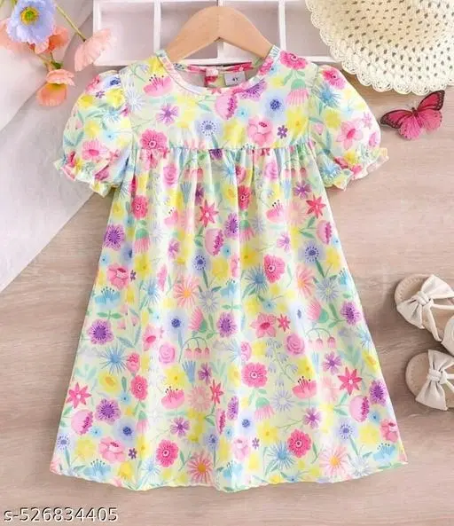 Cotton Clothing Set for Girls (White, 6-12 Months)