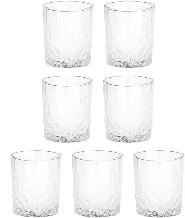 Liquor cum Cocktail Glasses, Transparent, 200 ml, Pack of 7