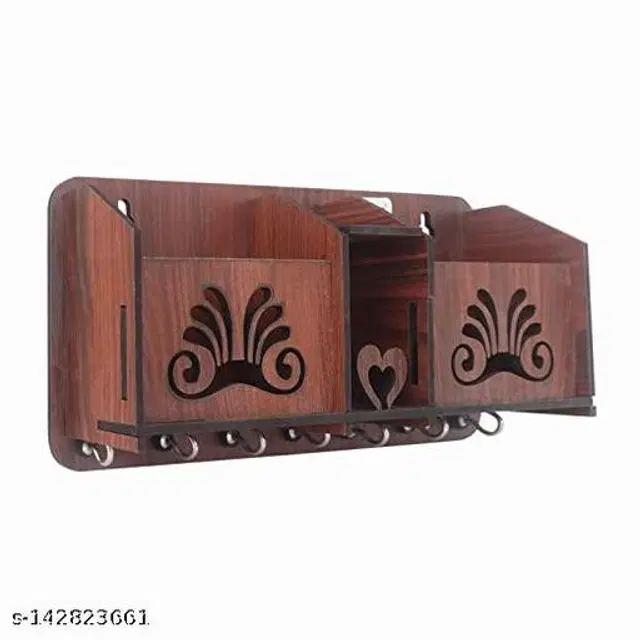 Wooden Key Holder, Brown