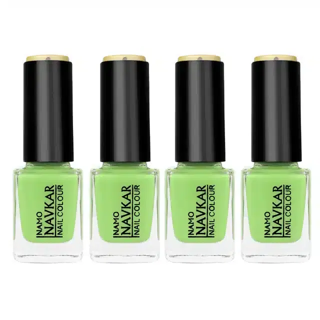 Nail Paint for Women, Green, Pack of 4