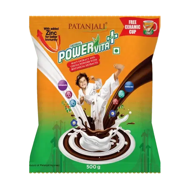 Patanjali Herbal Powervita Plus, 500 g (Refill)