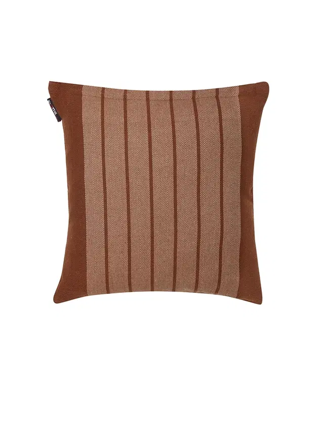 Cotton Cushion Cover, Brown, 16x16 inches