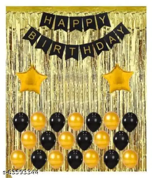 Birthday Party Decoration Kit, Multicolor, Set of 35