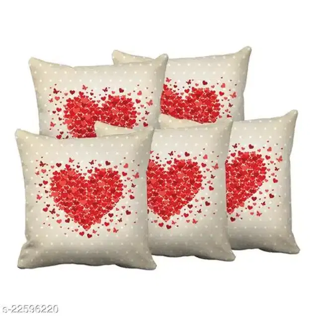 Cushion Cover for Home, Multicolor, 16x16 inches, Pack of 5