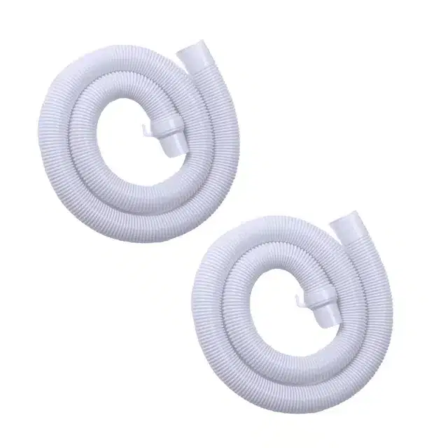 LAZYwindow Semi Automatic Washing Machine Water Outlet Pipe, White, Pack of 2