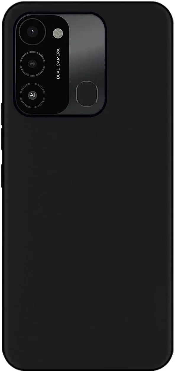 Tecno KG5 /Spark Go 2022 Rubber Mobile Cover, Black