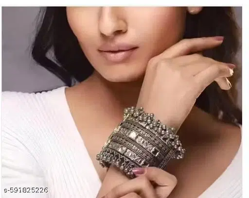 trending kundan bangles oxidized bangles