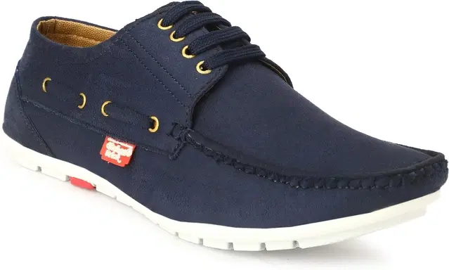 Mocassin Casual Shoes for Men (Blue, 9)