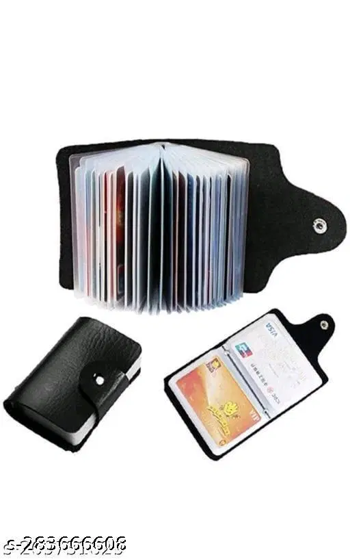 Leather Card Holder, Multicolor