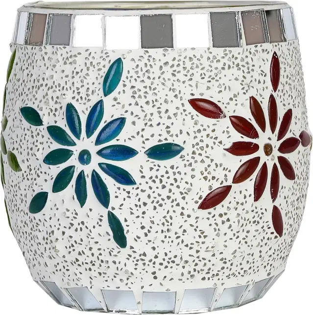 Glass Decorative Tea Light Holders, Multicolor