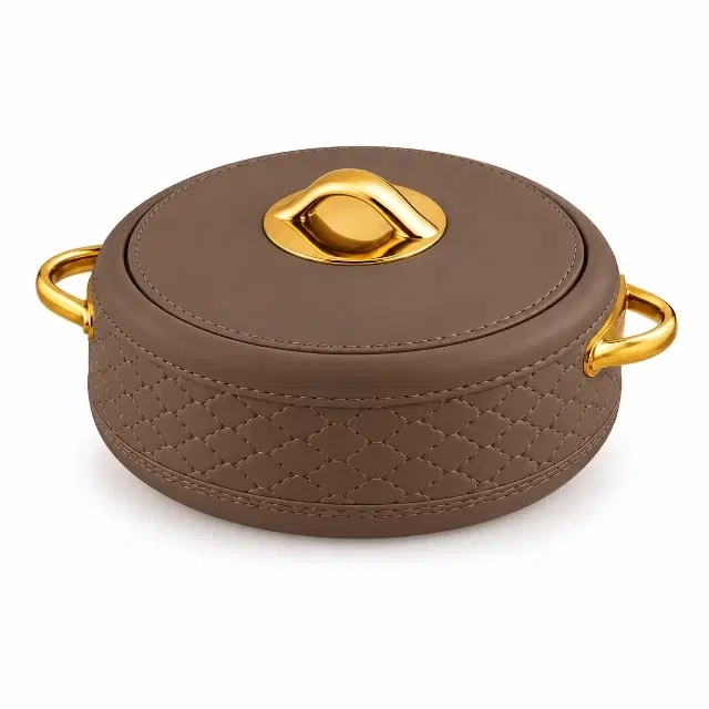 Cello Imperio, 1500 ml, Brown | Insulated Casserole | Keeps Food Hot & Fresh | Sturdy Locking Lid
