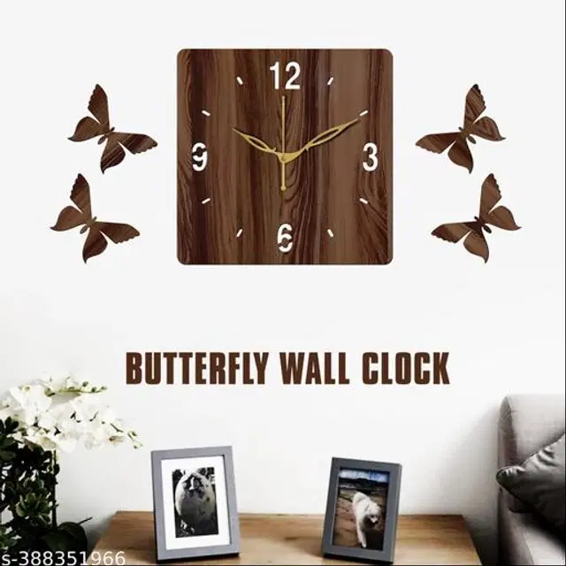 Wooden Wall Clock, Brown