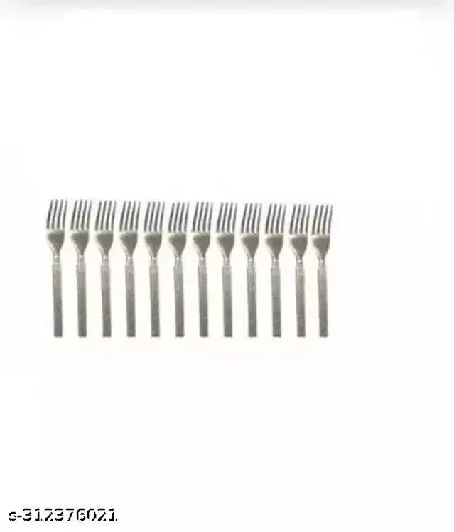 Stainless Steel Forks, Silver, Pack of 12