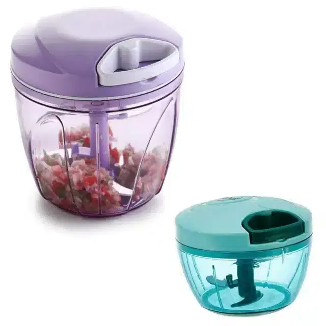 Manual Vegetable Choppers, Pack of 2, Multicolor