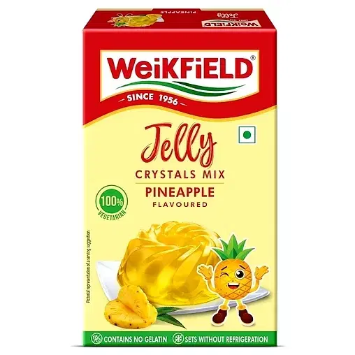 Weikfield Pineapple Flavoured Jelly Crystals Mix 90 g