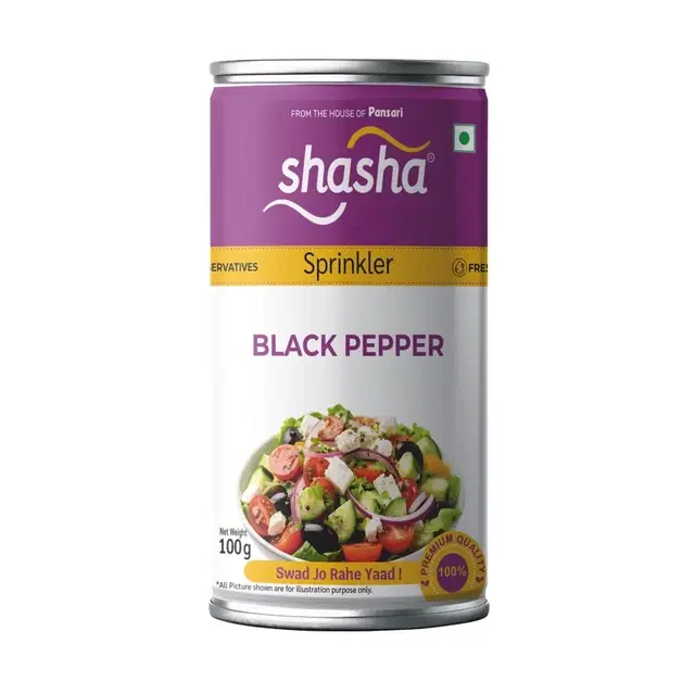 Shasha Black Pepper Sprinkler 100 g