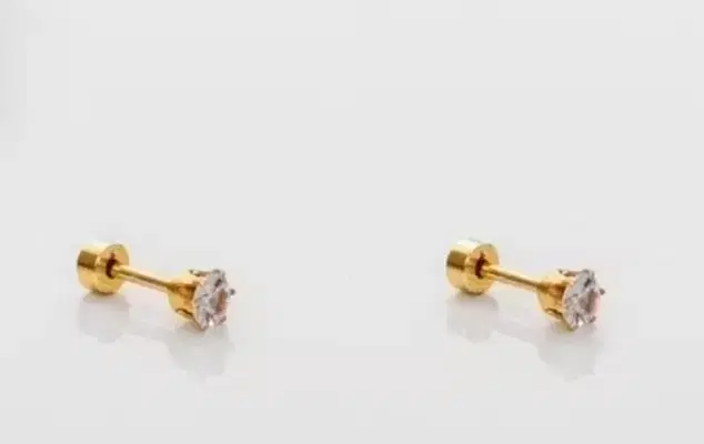 Gold Plated Alloy Nosepins for Women, Gold, Pack of 2