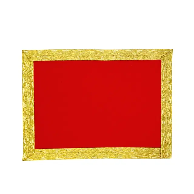 Shubhkart Velvet Aasan Medium (17.50cm x 25cm) -1Nos