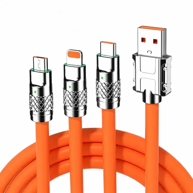 3 in 1 USB Charging Cable [Red]
