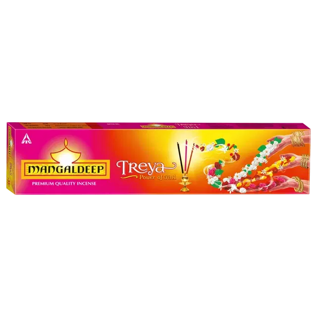 Mangaldeep Treya 3 in 1 Agarbatti, 95 g