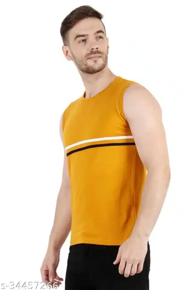 Vest for Men (Yellow, M)