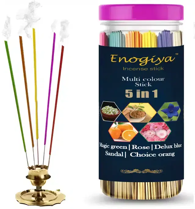 Enogiya Pure 5-in-1 Mix Flavour Incense Sticks, 400 g
