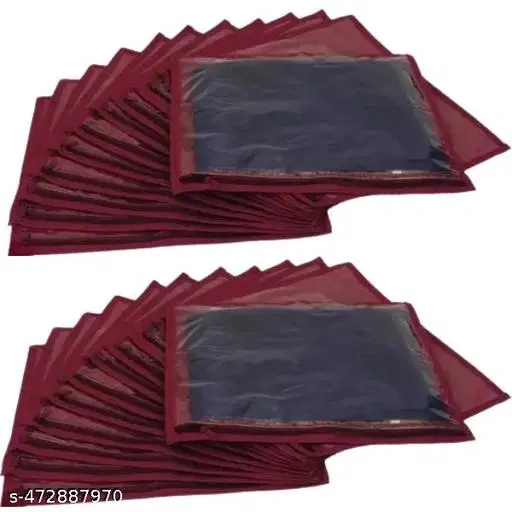 Non-woven Clothes Cover,  (Gray),  (Pack Of 24)