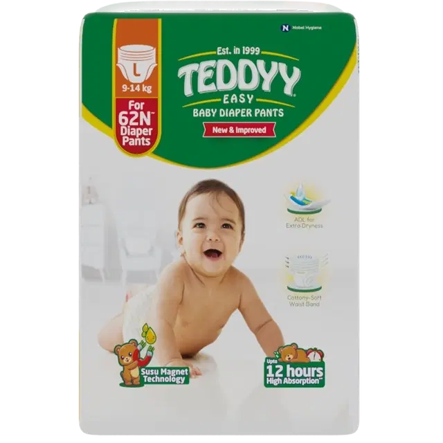 Teddyy Baby Pants Easy Large 62 Pc
