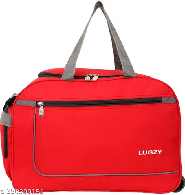 Polyester Duffel Bags, Red
