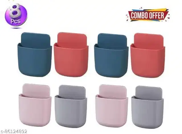 Plastic Mobile Holder, Multicolor, Pack of 8