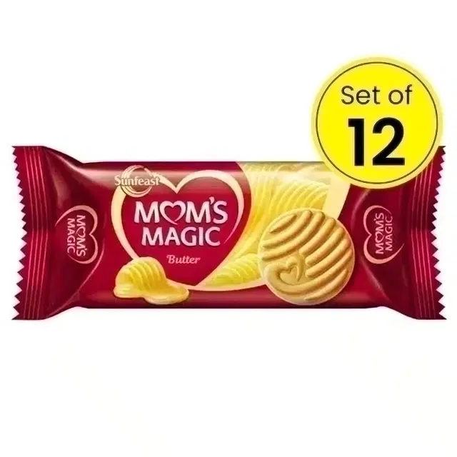 Sunfeast Mom's Magic Butter Cookies 12X61.2 g (Set Of 12)