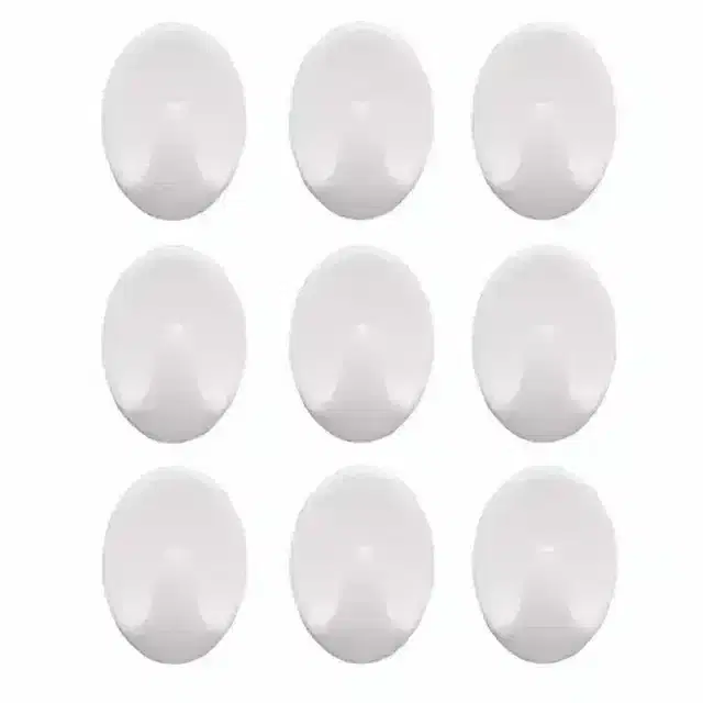 Pallavi Trading Self Adhesive Plastic Wall Hook Set, Pack Of 9